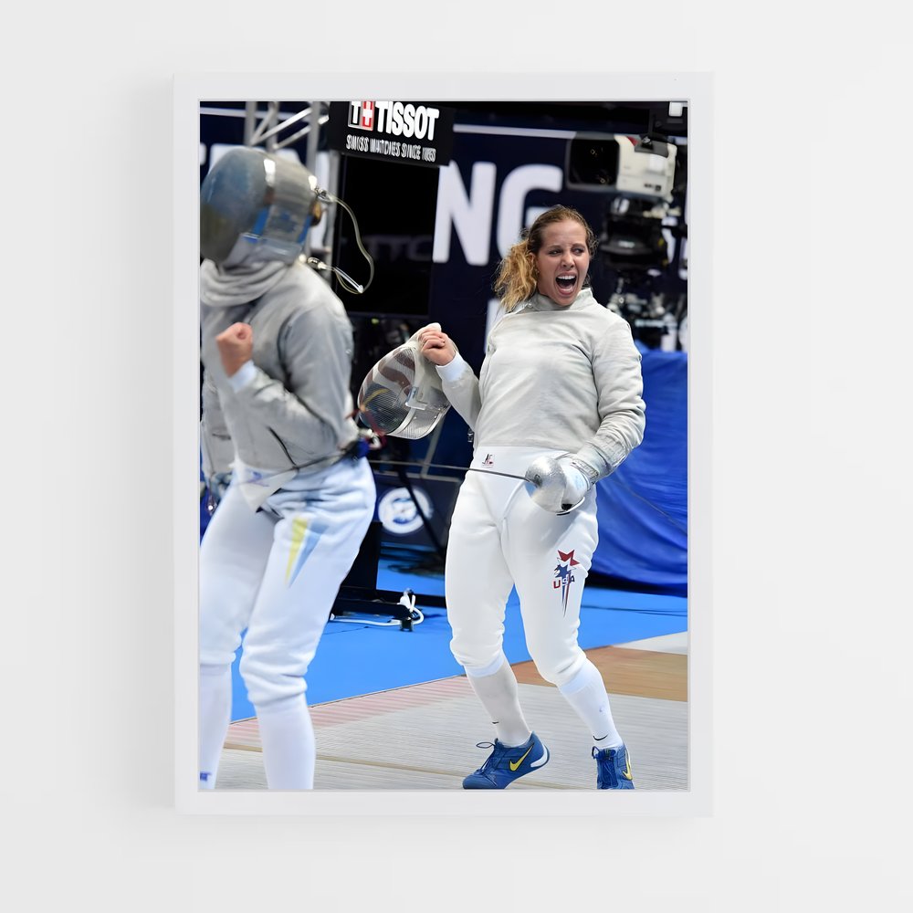 Poster Mariel de zagunis – affiche Escrime (vue 3)